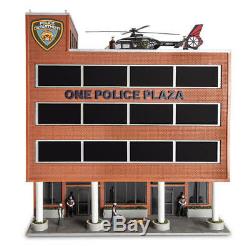police plaza building gauge scale menards helicopter prebuilt animated train stuff