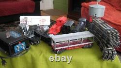 1950's Marx O Gauge Train Set with 333 Smoker Steam Engine SF RUNS + 6 Cars, more