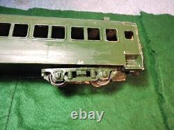 1960's Diecast Brass & Wood Train Passenger Car Orchard Valley 123 21 O-Gauge