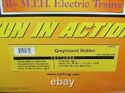 30-9040 Greyhound Bus Station MTH Rail King O-Gauge Model Train Building