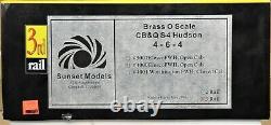 3rd Rail Brass #4000 CB&Q S-4 Hudson 4-6-4 Steam Engine O-Gauge 3-Rail USED