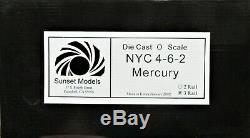 3rd Rail Sunset Models Die Cast NYC Mercury 4-6-2 Steam Engine withTMCC O-Gauge