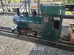 4.75 Gauge 0-4-0 Coles Tank Engine live steam locomotive and full riding train