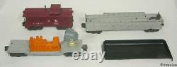 6 Lionel O Gauge Scale Model Train Cars Great Northern 3620 Spot Light Barrel