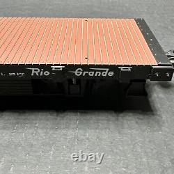 ARISTO CRAFT TRAINS 2-AXLE FLAT CAR D&RGWithRio Grande #1 Gauge 129 SCALE