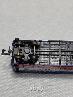 ATLAS-N Gauge-Model Train-Locomotive x2-Train Car x2-TRACK LOT OF 40-Vintage
