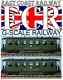 A Pair Yes Two G Scale Gauge Railway Passenger Carriage Green Garden Coach Train