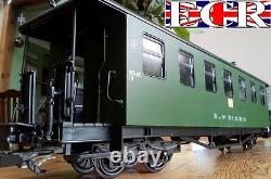 A Pair Yes Two G Scale Gauge Railway Passenger Carriage Green Garden Coach Train