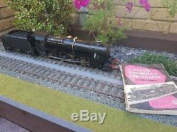 A very rare 0 gauge black 5 live steam loco not bassett lowke Bowman with book