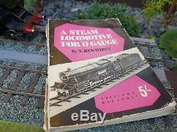 A very rare 0 gauge black 5 live steam loco not bassett lowke Bowman with book