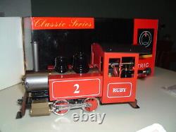 Accucraft Trains Ruby #2 live steam locomotive with optional pressure gauge