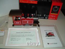 Accucraft Trains Ruby #2 live steam locomotive with optional pressure gauge