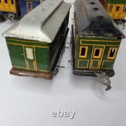 American Flyer 1107 Jefferson & 1108 Express Baggage Tin Trains O gauge Lot of 8