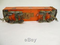 American Flyer 4017 Orange Gondola 7 Mill Standard Gauge X3167