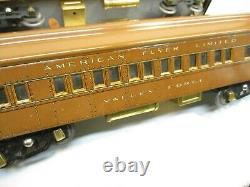 American Flyer 4080, 4081, 4082 Tan Pass Cars Standard Gauge X6117