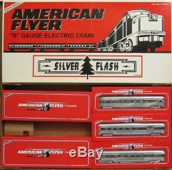 American Flyer 6-49606 SILVER FLASH Passenger Set withRailsounds S-Gauge LNIB