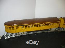 American Flyer Prewar O Gauge Union Pacific Streamliner 4 Pc. Train Set