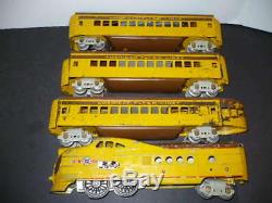 American Flyer Prewar O Gauge Union Pacific Streamliner 4 Pc. Train Set