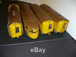 American Flyer Prewar O Gauge Union Pacific Streamliner 4 Pc. Train Set