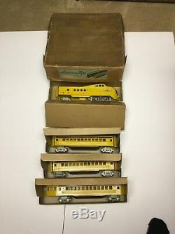 American Flyer Prewar O Gauge Union Pacific Streamliner 4 Pc. Train Set O. B