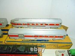 American Flyer Rare S Gauge Vintage Passenger Train Set With Boxes