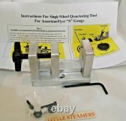 American Flyer S Gauge Quartering Tool Do 1 Wheel At A Time Steamers Shop Grade