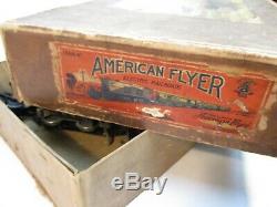 American Flyer Set 1307 Boxed 3020 with Illini Cars Prewar O Gauge X2031