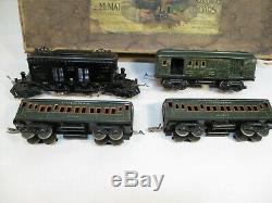 American Flyer Set 1307 Boxed 3020 with Illini Cars Prewar O Gauge X2031