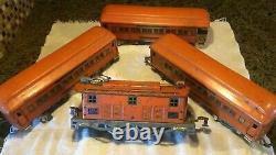 American Flyer (Wide) Standard Gauge #4684 Orange Passenger Set