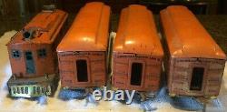 American Flyer (Wide) Standard Gauge #4684 Orange Passenger Set