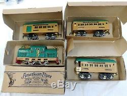 American Flyer set With#3116, O Gauge Potomac Engine, Prewar original box Tested