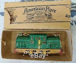 American Flyer set With#3116, O Gauge Potomac Engine, Prewar original box Tested