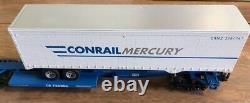 American Models S Gauge Triple Spine Car With Containers Very Rare Now