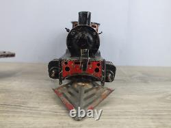 Antique German KBN Prewar Toy Train O Gauge Winding Tinplate Engine/Tender Works