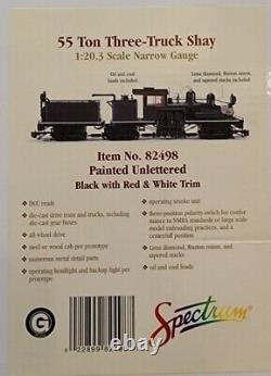 Bachmann Spectrum 120.3 Narrow Gauge 55 Ton Three Truck Shay Painted Unlettered