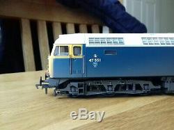 Bachmann class 47 blue weathered oo gauge