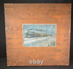 Bing 1908-1925 Antique Model Train Set Gauge 1 Wood Box, Box Only