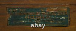 Bing 1908-1925 Antique Model Train Set Gauge 1 Wood Box, Box Only