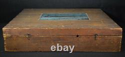 Bing 1908-1925 Antique Model Train Set Gauge 1 Wood Box, Box Only