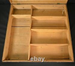 Bing 1908-1925 Antique Model Train Set Gauge 1 Wood Box, Box Only