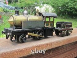 Carette 2-2-0 Live Steam Locomotive Early 1900's O Gauge Bing Bassett Lowke