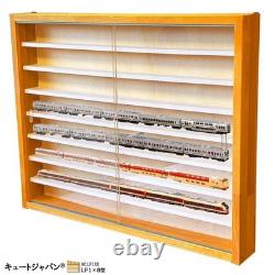 Collection N Gauge Model Train Case, Acrylic with Shoji, Maple Paint, Made in Ja