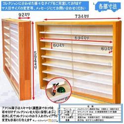 Collection N Gauge Model Train Case, Acrylic with Shoji, Maple Paint, Made in Ja