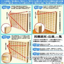 Collection N Gauge Model Train Case, Acrylic with Shoji, Maple Paint, Made in Ja