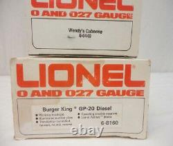 Complete Lionel Fast Food Freight Set Burger King Gp-20 & Cars 6-8160! O Gauge