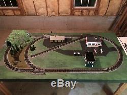 Custom Built O-Gauge Train Layout Excellent Condition with Remote Operation