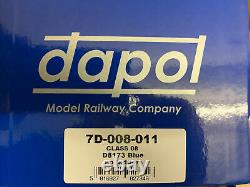 Dapol 7D-008-011 Class 08 Shunter 08173 BR Blue (no ladder) O Gauge, NEW