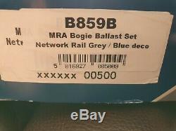 Dapol B859B MRA Bogie Ballast 5 Wagon Set Network Rail Grey/Blue OO Gauge
