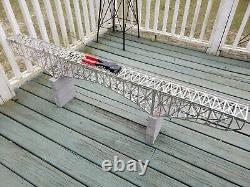 Deck Bridge, M 1920' assembled, details & deco O Gauge Sale. MAO @$750.00