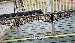 Deck Bridge, M 1920' assembled, details & deco O Gauge Sale. MAO @$750.00
